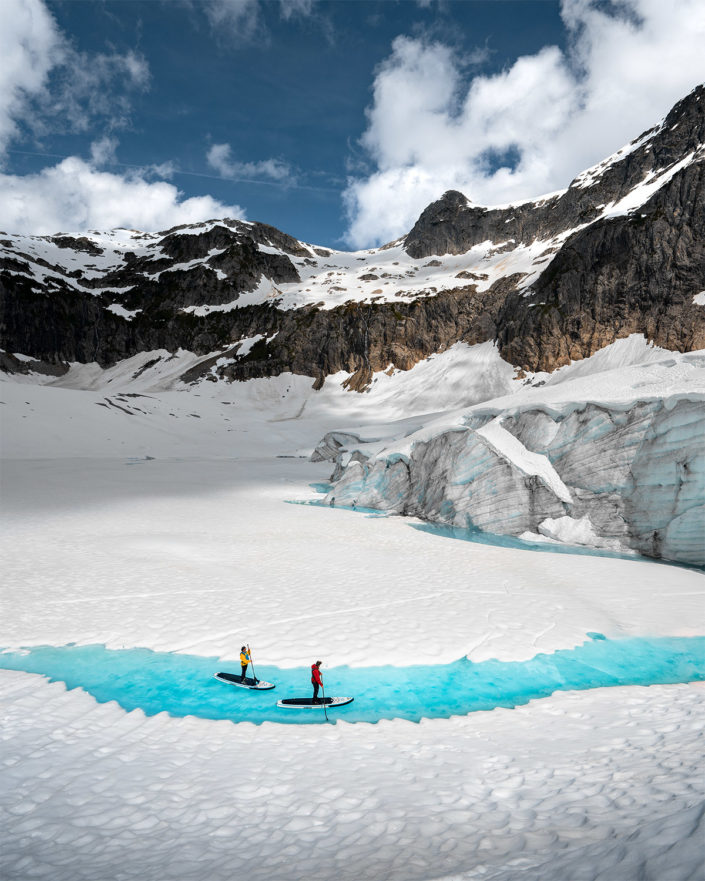 SUP Glacier Lake
