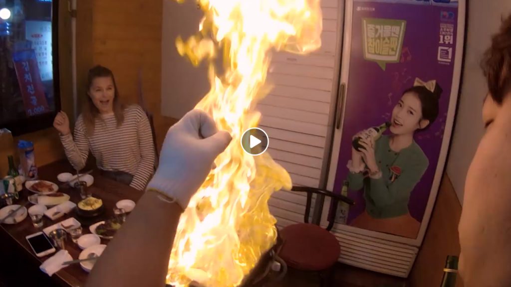 Social media screenshots from a GoPro travel campaign