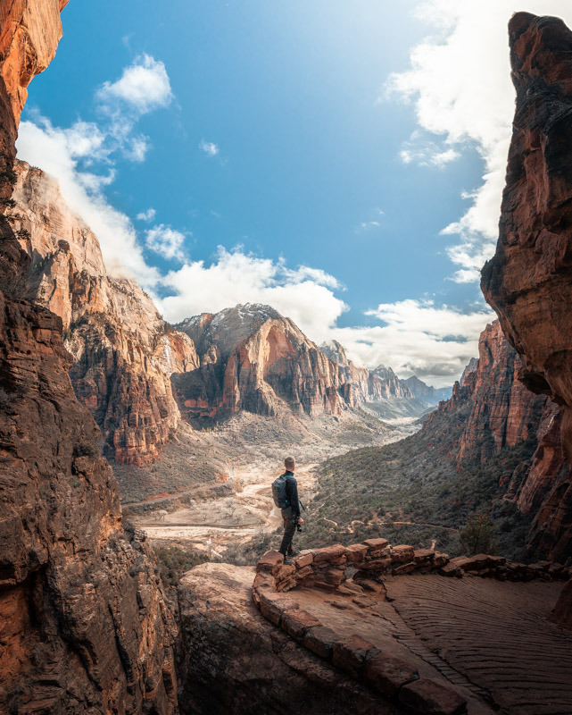 zion national park outlook trail hike
