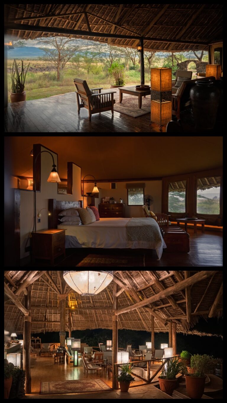 Published Magical Kenya story featuring safari camp interiors and architecture