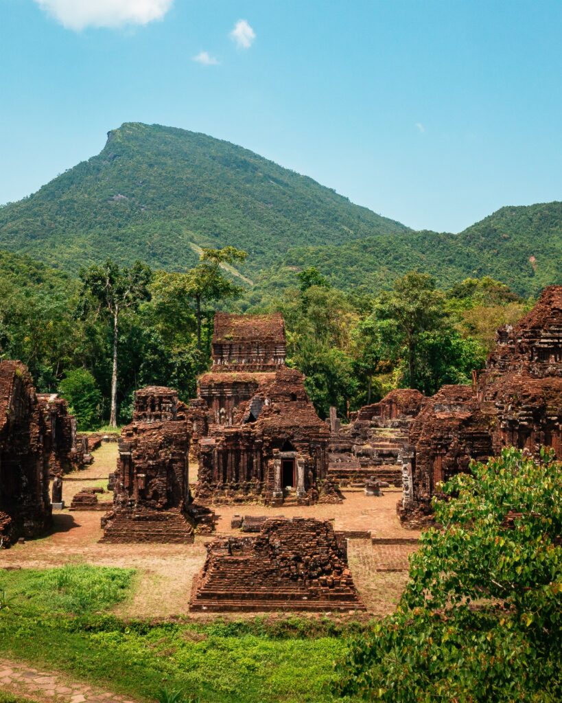 Ancient brick temples at My Son Sanctuary in Vietnam