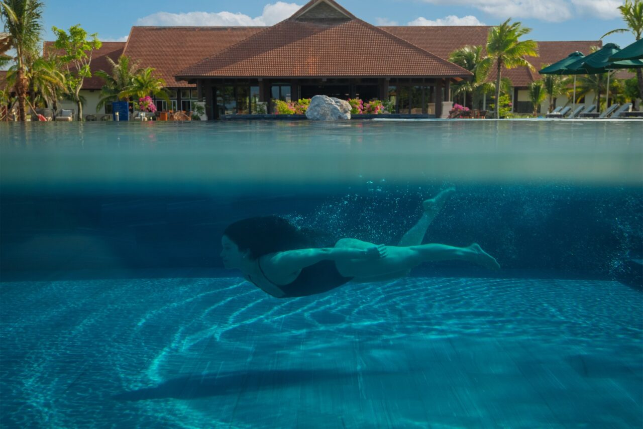 Resort pool at Nam Hai near Hoi An, Vietnam