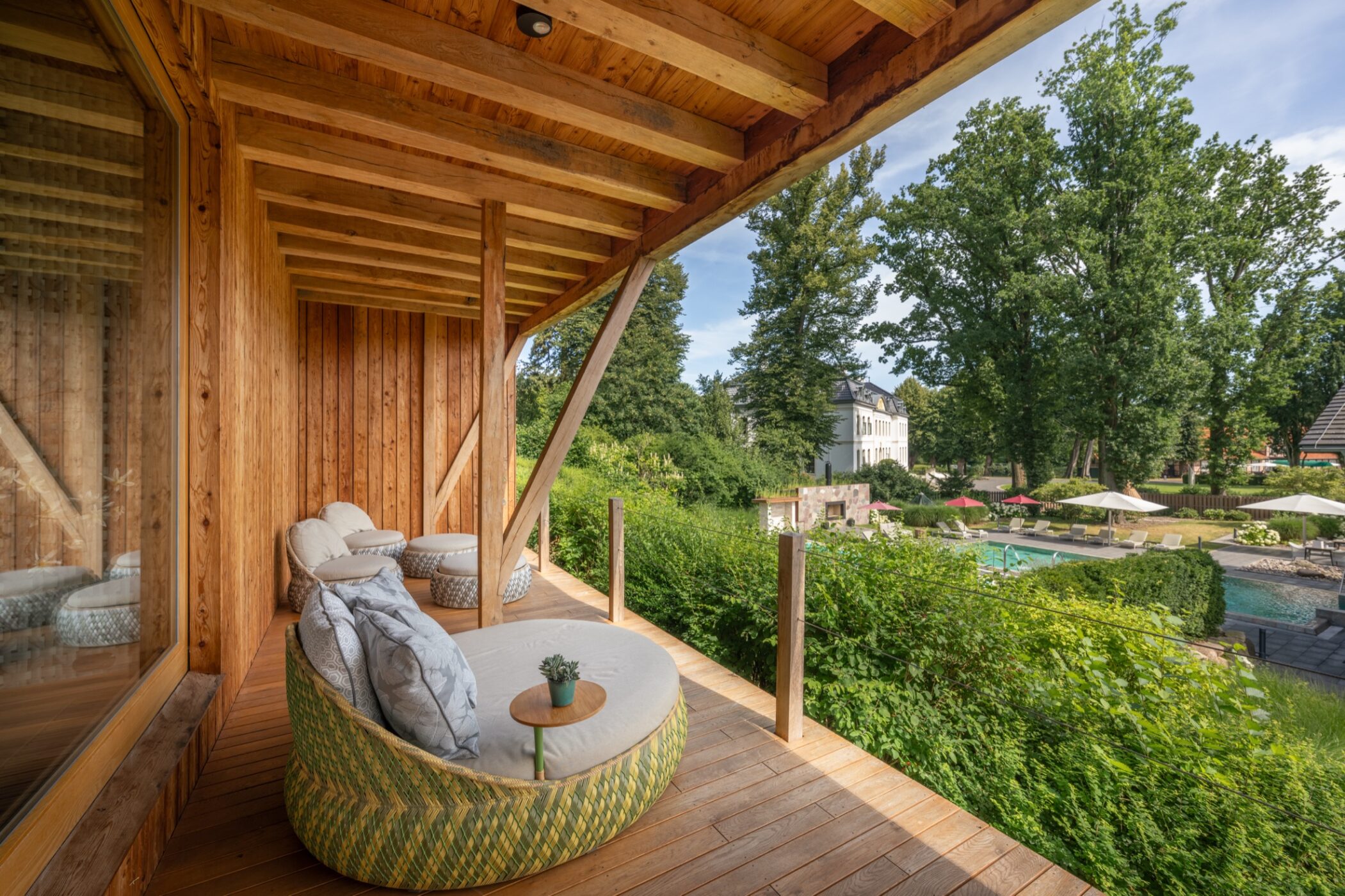 Spa interior with pool at WEISSENHAUS resort