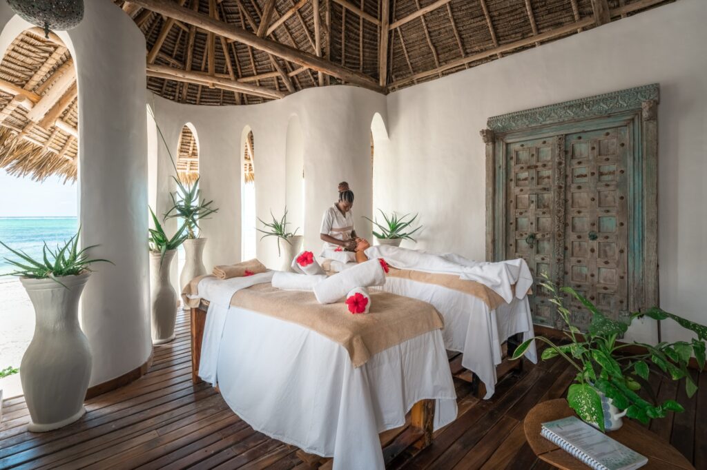 Oceanfront massage treatment at Xanadu Villas Zanzibar